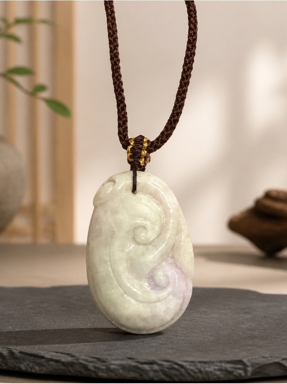 Nephrite Jade Pendant Necklace - Elegant Women’s Jewelry